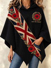 Women's Remembrance Day Lest We Forget Cape Sweater