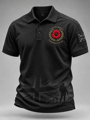 Men's Remembrance Day Lest We Forget Polo Shirt