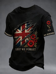 Men's Lest We Forget Print T-shirt