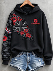 Women's Remembrance Day Lest We Forget  Regular Sweatshirt