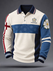 Men's England Yorkshire Art Printed Casual Tops