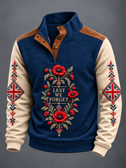 Men's Remembrance Day Four-button Hoodie