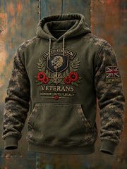 Men's Remembrance Day Graphic Print Hoodie