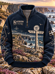 Men's UK Cornwall Half-Zip Stand Collar Sweatshirt
