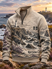 Men's UK Cornwall Half-Zip Stand Collar Sweatshirt