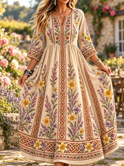 Women's Welsh-Style Print Dress