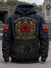 Men's Remembrance Day Lest We Forget Casual Hoodie