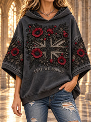 Women's Remembrance Day Lest We Forget Hooded Sweater