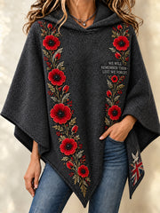 Women's Remembrance Day Lest We Forget Cape Sweater