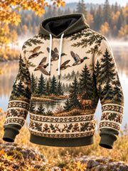 Men's Hunting Season Culture Oversized Drop-Shoulder Hoodie