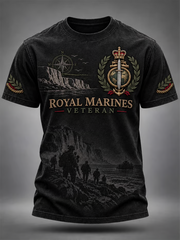 Men's British veteran Printed short sleeves t-shirt