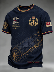 Men's British veteran Printed short sleeves t-shirt