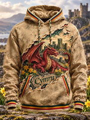 Men's UK Wales Long-Sleeve Hoodie