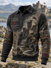 Men's Retro British Wales Printed Sweatshirt