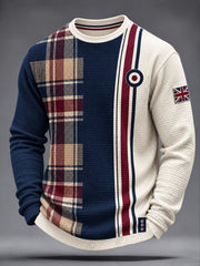 Men's UK Music Lover Mods Art Printed Waffle Sweatshirt