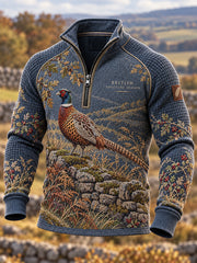 Men's British Hunting Season Casual Zip-Up Hoodie