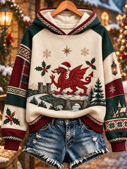 Women's Welsh Christmas Print Sweatshirt