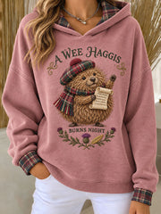 Women's Scotland Burns Night Printed Sweatshirt