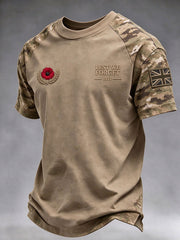 Men's Lest We Forgrt Print Short Sleeves T-shirt