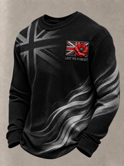 Men's Remembrance Day Waffle Sweatshirt