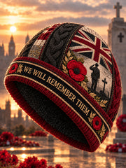 British Veterans – Remembrance Day Warm Cold Knitted Hat