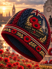 British Veterans – Remembrance Day Warm Cold Knitted Hat