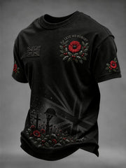Men's Christmas Lest We Forget Printed T-shirt