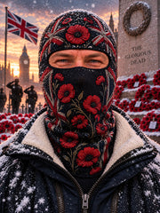 Unisex  Remembrance Day Balaclava