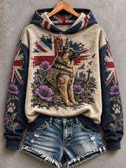 Women's Animals In  War Lest We Forget Print  Regular Sweatshirt
