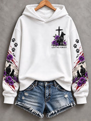 Women's Animals In  War Lest We Forget Print  Regular Sweatshirt